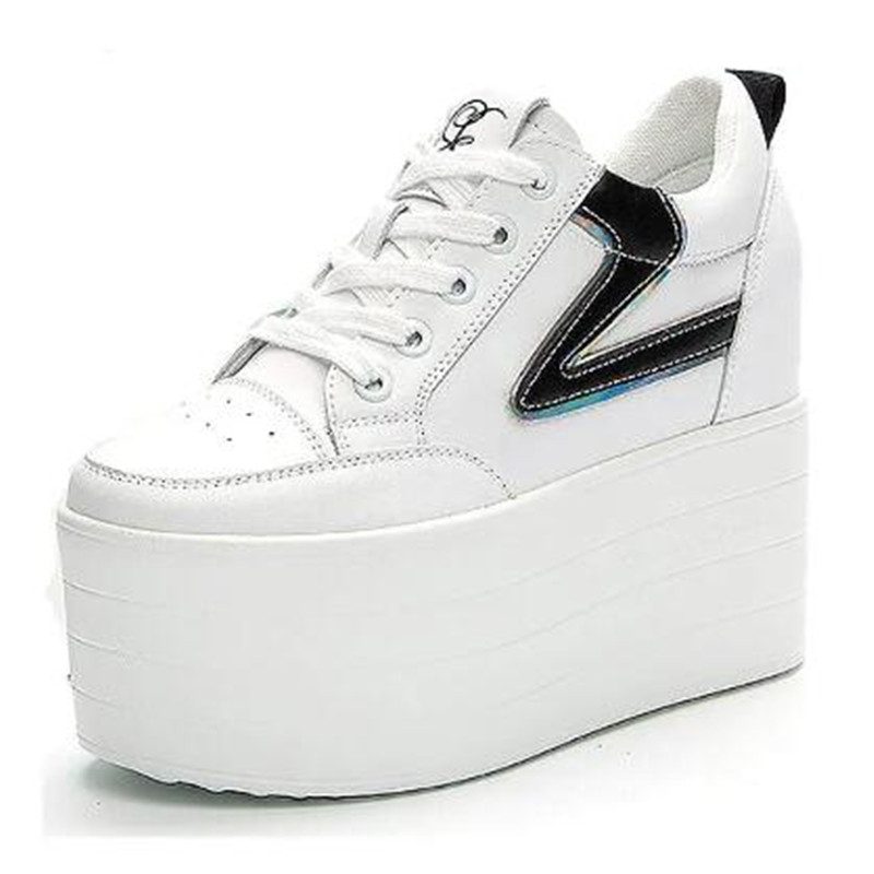 Wedge Espadrille Women - Sepatu sol tebal Wedge Platform kulit