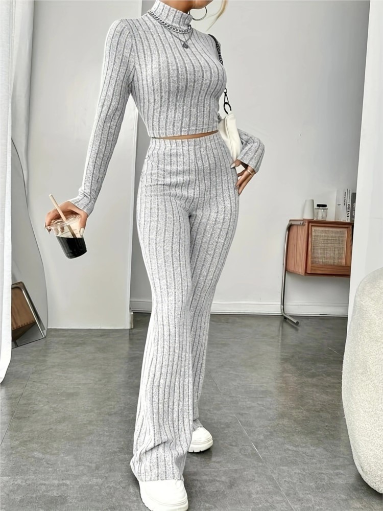 Setelan Rajut 2 Potong Wanita, - Crop Top Crochet ulasan dan harga